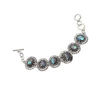 VALICLUD Bracelet coquille rétro bracelet de cheville en coquillage bijoux d'ormeaux bracelet d'amitié bijoux de main pour femme bijoux pour femmes alliage