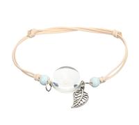 VALICLUD Bracelet De Fleurs De Pissenlit Séchées En Verre Léger Pour Femme Présent Quotidien Et Occasions Spéciales Taille Unique