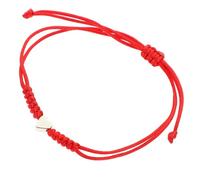 VALICLUD Bracelet en Corde Tressée Rouge Ajustable Cœur Perles en Cuivre Lot de 2 Style Chinois Bijoux pour Femme Accessoire Symbolisant Amour et Amitié
