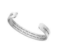 VALICLUD Bracelet Ouvert Acier Titane Avec Inscription Mon Fils Bracelet Personnalisé Pour Homme
