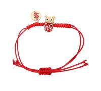 VALICLUD Bracelet Rouge Tressé Tigre Amulette De Nouvel An Cadeau De Naissance Et Graduation Unisexe Corde De Poignet Énergétique Anti-malchance
