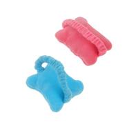 VALICLUD Bracelet Souris et Protège-poignet en Coton Pp Surface en Tissu Laine Cristal, Coussin de Poignet Mobile Confortable, 2pcs pour Bureau Multi-usage Couleur Couleur Aléatoire