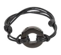 VALICLUD Bracelet Tissé Chaîne de Main Commémoratif en Acier Inoxydable Noir, Ouvrable, pour Cendres et Souvenirs, pour Homme et Femme, Cher ou Animal