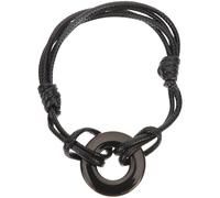 VALICLUD Bracelet Urne Bracelet de Crémation Tressé Acier Inoxydable Noir, Ouvrable, pour Conserver des Souvenirs, Cher ou Animal de Compagnie, Homme et Femme
