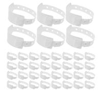 VALICLUD Bracelets D'Identification MéDicale ÉTanches 100 PièCes Avec Fermeture SéCuriséE Bracelet D'HôPital Jetable Pour Patient Adulte 9.65X1.26In