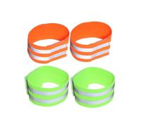 VALICLUD Brassards Réfléchissants Élastiques Réglables pour Bras et Jambes, Bandes de Sécurité Haute Visibilité en Tissu Imperméable, Accessoires pour Course Nocturne en Extérieur