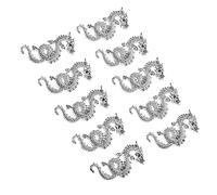VALICLUD Breloques pour Ongles en Alliage Dragon 10 Pcs Petit Format Décorations Nail Art Femme Fête Mariage Soirée