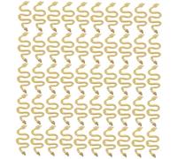 VALICLUD Breloques Serpent pour Ongles 50 Pièces 3d en Alliage Métal Doré Rétro Décoration Nail Art Loisirs Créatifs