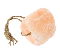 VALICLUD Brique de Sel à Lécher Naturelle pour Bétail 1-2 Kg Sel Rose de L’Himalaya Bloc Minéral Cylindrique sur Corde pour Chevaux Vaches Cerfs et Petits Animaux D’Élevage
