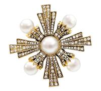 VALICLUD Broche Croix Vintage Baroque Style Pour Femmes Épingle Décorative Légère Et Accessoire Chic Pour Robes Et Vestes