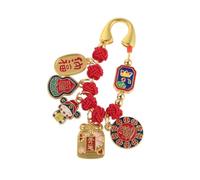 VALICLUD Broche de Sécurité Traditionnelle Chinoise en Fil Rouge Fait Main, Épingle de Sûreté pour Femmes Enceintes et Bébés, Amulette Feng Shui Amulette, Accessoire de Maternité