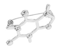 VALICLUD Broche De Structure Moléculaire Pour Enseignants Et Étudiants Chimie Épingle Élégante Pour Femmes Badge De Science Et Chimie Pour De Biologie Moléculaire