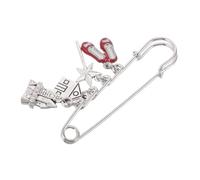 VALICLUD Broche Élégante pour Femme Forme de Baguette Magique et Soulier de Danse Accessoire de Mode pour Tenues de Soirée Célébration