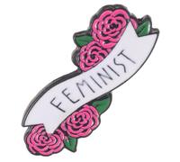 VALICLUD Broche Féministe Alliage à Lettres Rose Épingle Créative pour Vêtements Accessoire Élégant pour Mariage et Tenue Quotidienne