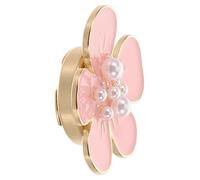 VALICLUD Broche Foulard en Perles Petite Fleur Alliage Robuste Accessoire Femme Maintien Écharpe Chemise Châle Décoratif Mode Élégant Rose