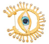 VALICLUD Broche Œil Maléfique avec Strass Pin Chance Vintage pour Mariage Bal Accessoire Bijoux Femme Châle Pull Écharpe