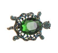 VALICLUD Broche Tortue Alliage avec Cristaux Broche Femme Légère et Élégante Accessoire Multiusage pour Manteaux Robes Sacs et Chapeaux Cartoon