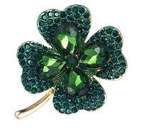 VALICLUD broche trèfle à quatre feuilles broches de broche broches de trèfle st patrick accessoire Accessoires de St Patrick goupille de sécurité pour les vêtements Bijoux pour femmes Métal