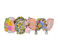 VALICLUD Broches d'Organe en Métal 5 Pièces, Épingle Créative à Émail Cœur et Cerveau, Accessoires pour Costumes et Uniformes Médicaux