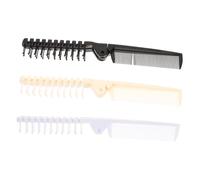 VALICLUD Brosse à Cheveux Pliable De Voyage X3, Compacte Et Légère, Matériaux Solide, Pour Femmes, Adapté à Tous Types De Cheveux, Usage Quotidien Et Déplacement, Assortiment Noir, Beige Et Blanc