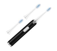 VALICLUD Brosse À Dents Électrique Sans Fil À Piles Pour Adulte Ferme À Piles Blanchissante Abs Noire