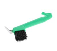 VALICLUD Brosse à Sabot de Cheval avec Manche 18,5 Cm - Outil de Nettoyage Robuste et Léger pour Sabots, Cure-pied Multifonction avec Brosse Dense, Adapté aux Chevaux, Chèvres et Élevage