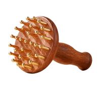 VALICLUD Brosse De Massage En : Masseur Corporel En Laiton Et De Santal Pour Des Cheveux Guasha, Relaxation Des Points De Pression Méridiens