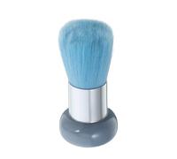 VALICLUD Brosse de nettoyage petite brosse à ongles laveur d'ongles doigt de pied ton brosse à épousseter pour nail art brosse pour nettoyer les ongles des orteils tube en aluminium Bleu