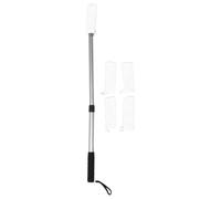 VALICLUD Brosse de Nettoyage pour Espaces Interdigitaux avec Manche Réglable en Silicone et Plastique, pour, Adaptée aux Femmes Enceintes et Personnes à Mobilité Réduite