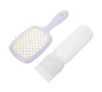 VALICLUD Brosse Démêlante Ventilée Brosse à Cheveux Antistatique Peigne De Massage Chevelu Pour Cheveux Lisses Et Bouclés Manche Long Avec Flacons De Nettoyage à Sec