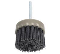 VALICLUD Brosse Métallique Abrasive pour Meuleuse 6mm Diamètre Tige, Brosse de Travail Stable en Plastique pour Surfaces Métalliques et Pièces Mécaniques de Précision, Usage Automobile