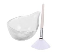 VALICLUD Brosse Nettoyante Pour Visage Outils Pour Visage Bol à Mélanger Verre Pinceau Plat Pour Masque Facial Applicateur De Pinceau Pour Masque Facial Diy