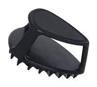 VALICLUD Brosse Nettoyante Visage et Masseur de Cuir Chevelu en Silicone Souple pour Hommes, Petite Taille, Exfoliante, Portable, Nettoyage Barbe, Cheveux et Visage, Couleur Noire