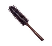 VALICLUD Brosse Ronde Cheveux Poils Naturels Manche Bois Sécher Coiffer Boucler Cheveux