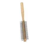 VALICLUD Brosse Ronde pour Brushing Cheveux Bouclés Petite Brosse de Coiffage avec Manche Bois Schima pour Séchage Au Sèche-cheveux et Mise Volume Ergonomique et Antidérapante