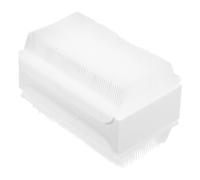 VALICLUD Brosse Sensorielle Double Face en Éponge Blanche pour Bébé et Autiste, Outil D'entraînement Sensoriel Doux, Brosse de Bain Souple pour Massage et Nettoyage en Douceur