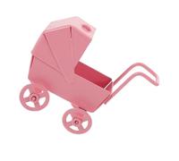 VALICLUD Brouette Miniature en Métal Vintage Mini Chariot de Courses Décoratif pour Maison de Poupée Accessoire Miniature pour Micro-Scènes et Collections Décor Intérieur Élégant