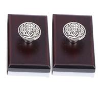 VALICLUD Buvard à Bascule en Bois 2 Pièces Absorbant L'encre, Robuste et Léger, Design Rétro Simple pour Bureau et Étudiants