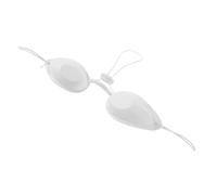VALICLUD Cache-œil Réutilisable Confortable, pour Traitements de Beauté et Épilation Masque de Sommeil Professionnel en TPU Blanc Ergonomique et Ajustable
