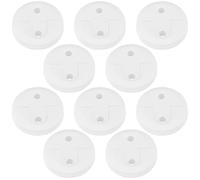 VALICLUD Cache-Prises de Sécurité en Plastique Blanc 10pcs Compatibles Prises Électriques Françaises Protection Enfants pour Foyers et Écoles