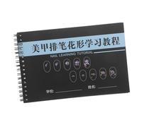 VALICLUD Cahier D'exercices De Coloriage Nail Art Learning Livre Pratiquer La Main Des Ongles Livre De Nail Art Uv Livre De Peinture Sur Les Ongles Mains Pratique Des Ongles Clou Papier