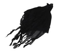 VALICLUD Cape Halloween Noire à Capuche pour Adulte Costume Faucheuse Morbide Tenue Fantôme Effrayante Cape Respirante Réutilisable pour Soirée Cosplay et Spectacles de Peur