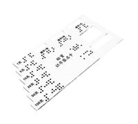 VALICLUD Carte Guide Braille Pour Aveugles Aide à Identification Des Coupures De Monnaie Adaptée Pour Usage Quotidien Outil Pratique Pour Personnes Handicapées