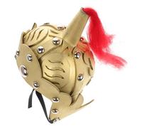 VALICLUD Casque Chevalier Garçon Fille Doré Carnavalesque Avec Sangle Réglable Casque De Soldat Chinois Ancien Pour Cosplay Halloween Et Théâtre
