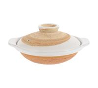 VALICLUD Casserole en Céramique 18 Cm Antiadhésive Couvercle, Marmite Japonaise pour Riz au Poulet Braisé, Pot Multi-usages Résistant à L'usure, Cuisson Maison et Braisage, Ustensile Cuisine Essentiel