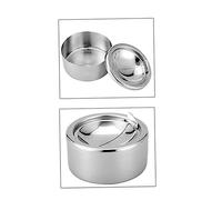 VALICLUD Cendrier Acier Inoxydable Élégant et Au Vent avec Couvercle Cendrier Automatique pour Usage Intérieur et Extérieur