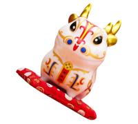 VALICLUD Ceramic Dragon Piggy Bank Portable Money Saving Box Festive Decoration Year of The Dragon