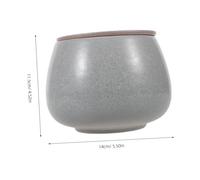 VALICLUD Ceramic Tea Residue Bowl Vintage Porcelain Washing Tank With Strainer And Lid Large Capacity For Gongfu Tea Ceremony And Family Gatherings