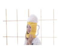 VALICLUD Chapeau Couvre-chef Peluche Jaune de Bière, Chope Cosplay