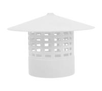 VALICLUD Chapeau de Cheminée Plastique 75Mm Étanche Antibuée Anti-Infiltration pour Poêle à Bois Extérieur Camping Protection Ventilation Toiture